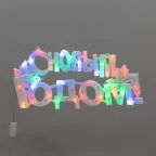 Фигура светодиодная С Новым Годом 35LED цвет свечения мультиколор RG/RB 42x19см