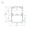 Профиль SL-LINIA52-3L-F-2000 ANOD (Arlight, Алюминий)