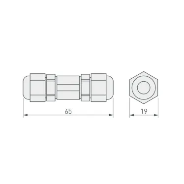 Соединитель KLW-2 (4-10mm, IP67) | 016900 | Arlight