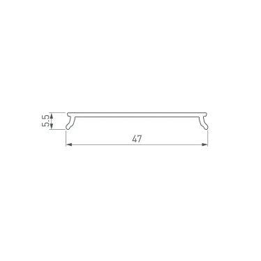 Экран LINE-5050-DUAL-2000 BLACK (ARL, пластик)