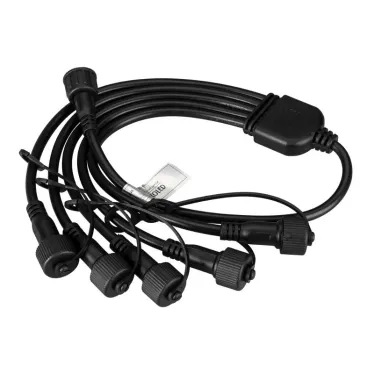 Коннектор питания ARD-CLASSIC-SYNC-RGB Black (230V, 5 ports) (Ardecoled, Закрытый) | 031791 | Arlight