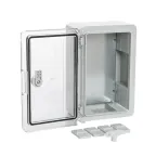 Корпус пластиковый с монтажной панелью ЩМП IP65 прозрачная дверь 300х200х130