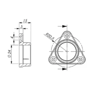 Пружинный держатель для PHS-3X-F (Arlight, Металл)