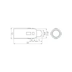 Профиль WPH-LINE-1210R-2000 OPAL (ARL, Пластик)