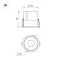Экран PLINTUS-H73-F-2000 Opal (Arlight, Пластик)