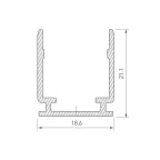 Заглушка ARH-DECORE-S12-EXT-F Square глухая (ARL, Пластик)