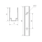 Экран MAT-L-BLACK-3000 черный для PDS, MIC (пластик)