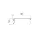 Экран MAT-L-BLACK-3000 черный для PDS, MIC (пластик)