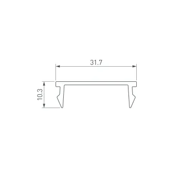 Экран MAT-L-BLACK-3000 черный для PDS, MIC (пластик)