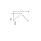 Экран MAT-L-BLACK-3000 черный для PDS, MIC (пластик)