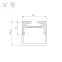 Профиль с экраном SL-LINE-2011M-2500 ANOD+OPAL SQUARE (ARL, Алюминий)