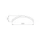 Экран ARH-BENT-W11-2000 BLACK (пластик)