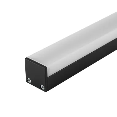 Профиль с экраном SL-LINE-2011M-2500 BLACK+OPAL SQUARE (ARL, Алюминий)