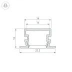 Профиль PDS-FS-2000 ANOD BLACK (, Алюминий)