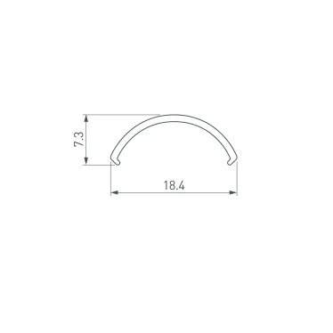 Экран ARH-ROUND-D8-2000 Round Opal (пластик)