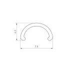 Экран ARH-ROUND-D8-2000 Round Opal (пластик)