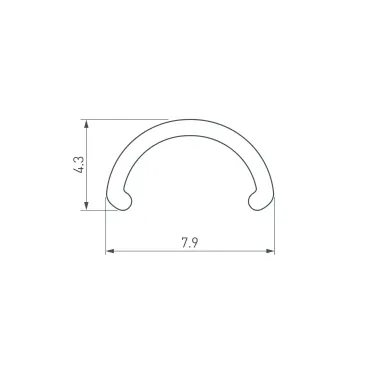 Экран ARH-ROUND-D8-2000 Round Opal (пластик)