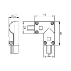 Соединитель угловой ARL-CLEAR-Mini-90 (16x8mm) | 022705 | Arlight