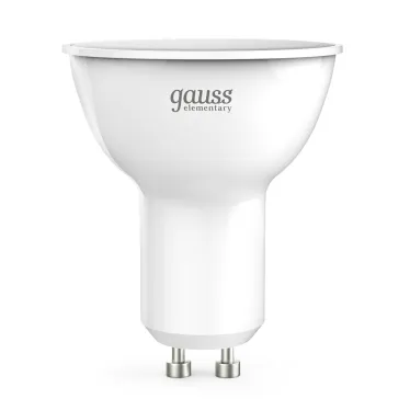 Лампа светодиодная LED 7 Вт 550 лм 4100К софит MR16 нейтральный GU10 AC 220В Elementary Gauss