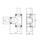 Соединитель тройной ARL-CLEAR-U15-2x90 (26x15mm) (ARL, металл)