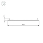 Профиль-верх TOP-LINIA140-С-2000 ANOD | 016985 | Arlight