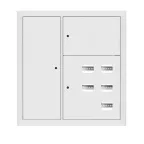Щит этажный 5 кв. RAL9003 со слаботочным отсеком слева (1000х950х160) PROxima