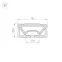 Профиль силиконовый WPH-FLEX-5025-TOP-S23-10m WHITE (ARL, силикон)