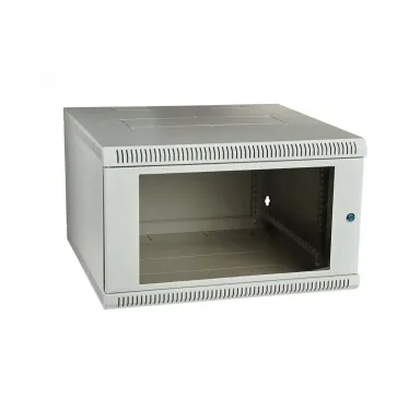 Шкаф телекоммуникационный настенный разборный 9U 600x450 ШТ-НСр-9U-600-450-С дверь стекло