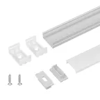 Профиль с экраном ARH-WIDE-H10-2000 ANOD+OPAL (Алюминий)