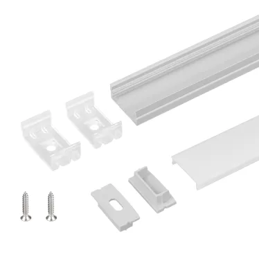 Профиль с экраном ARH-WIDE-H10-2000 ANOD+OPAL (Алюминий)