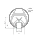 Профиль KLUS-POR-F-1000 ANOD (ARL, Алюминий)