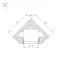 Профиль PDS45-T-3000 ANOD | 018961 | Arlight