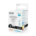 Лампа светодиодная LED 7 Вт 550 лм 4100К софит MR16 нейтральный GU10 AC 220В Elementary Gauss