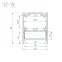 Профиль SL-LINE-4050-3L-2000 ANOD (Arlight, Алюминий)