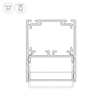Профиль SL-LINE-4050-3L-2000 ANOD (Arlight, Алюминий)
