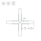 Коннектор HIP-RGBW-12-5pin-STW (-)