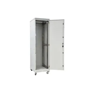 Шкаф телекоммуникационный напольный 42U 600x800 ШТ-НП-42U-600-800-М, передняя дверь металл