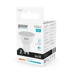 Лампа светодиодная LED 7 Вт 550 лм 4100К софит MR16 нейтральный GU10 AC 220В Elementary Gauss