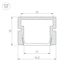 Профиль PDS-SM-2000 ANOD BLACK