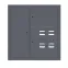 Щит этажный 4 кв. слаботочка слева RAL7024 (1000х950х150) EKF PROxima