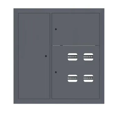 Щит этажный 4 кв. слаботочка слева RAL7024 (1000х950х150) EKF PROxima