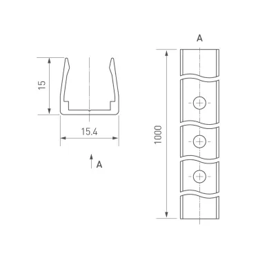 Силиконовый профиль WPH-FLEX-0612-SIDE-S8-10m WHITE (Силикон)