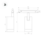 Заглушка ARH-FLOOR27-H28-SIDE с отверстием (Arlight, Металл)