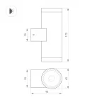 Заглушка ARH-FLOOR27-H28-SIDE с отверстием (Arlight, Металл)