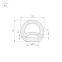 Силиконовый профиль WPH-FLEX-D20-TOP-S10-5m WHITE (Arlight, Силикон)