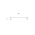 Профиль STRETCH-CEIL-TEXTILE-2600 (Arlight, Пластик)
