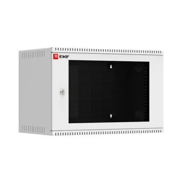 Шкаф телекоммуникационный настенный 6U (600х350) стекло, Astra A Basic