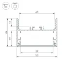 Профиль SL-LINE-5035-2000 ANOD | 029040 | Arlight