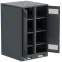 Шкаф LINEA B (пустой) 1450х900х950мм двустворчатая металлическая дверь черный