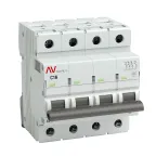 Выключатель автоматический AV-6 4P 16A (C) 6kA AVERES